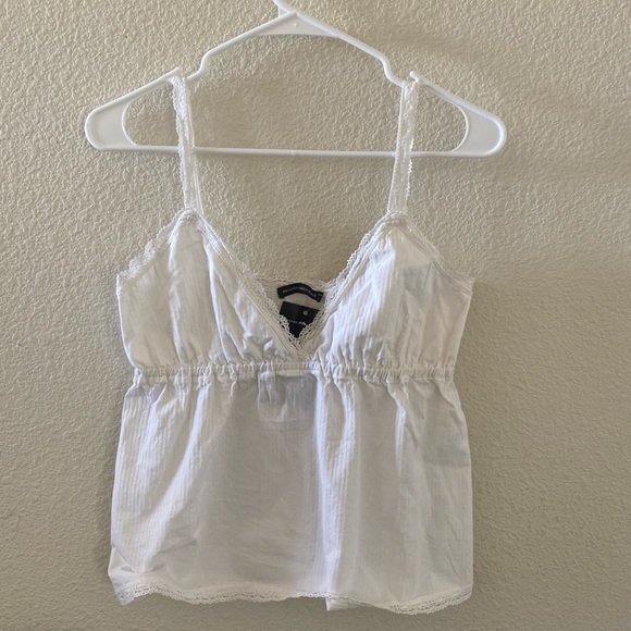 Brandy Melville Tops Brandy Melville White Edith Lace Tank Poshmark